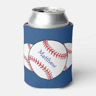 Patriotic Baseball Can Cooler