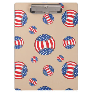 Patriotic Baseball Clipboard