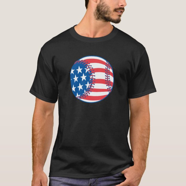 Patriotic Baseball T-shirt (Front)