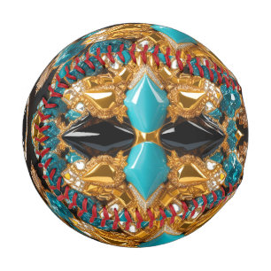 Patriotic baseball with Bahamas Colours