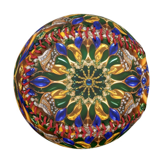 Patriotic baseball with Brazil Colours (Front Left)