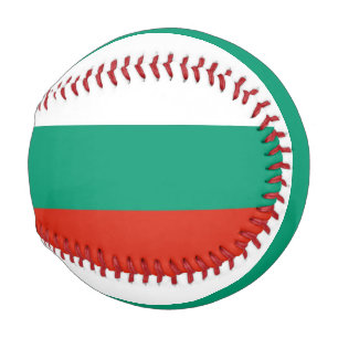 Patriotic baseball with flag of Bulgaria