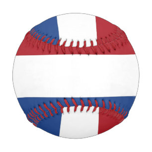 Patriotic baseball with flag of Netherlands