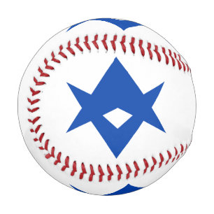 Patriotic baseball with flag of Toyota City, Japan