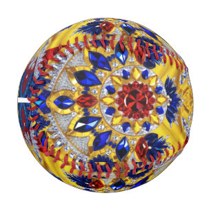 Patriotic baseball with Romania Colours