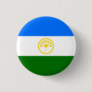 Patriotic Bashkortostan Flag 1 Inch Round Button