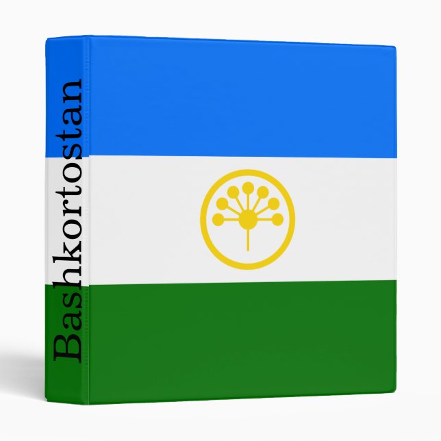 Patriotic Bashkortostan Flag Binder (Front/Spine)