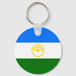 Patriotic Bashkortostan Flag Keychain