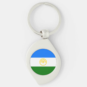 Patriotic Bashkortostan Flag Keychain