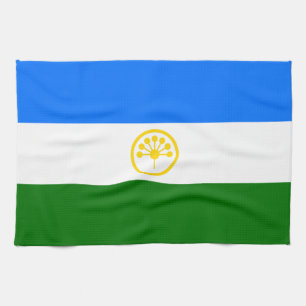Patriotic Bashkortostan Flag Kitchen Towel