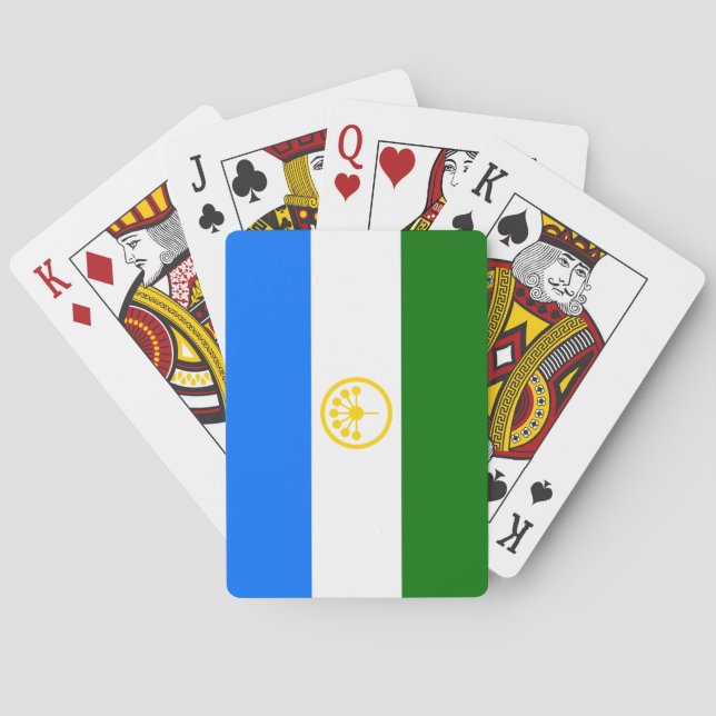 Patriotic Bashkortostan Flag Playing Cards (Back)