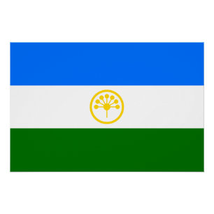 Patriotic Bashkortostan Flag Poster