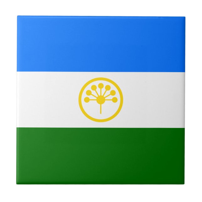 Patriotic Bashkortostan Flag Tile (Front)