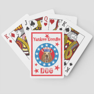 Patriotic Basset Playing Cards
