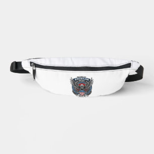 Patriotic Battle Hawk Patriotic Eagle & Hawk 4th o Fanny Pack