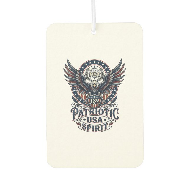 Patriotic Battle Hawk Patriotic Eagle & Hawk Ameri Air Freshener (Front)