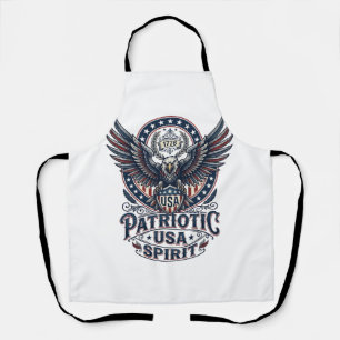 Patriotic Battle Hawk Patriotic Eagle & Hawk Ameri Apron