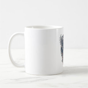 Patriotic Battle Shield 1776 Military Inspired Sym Coffee Mug