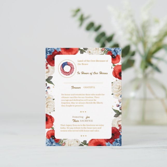 Patriotic BBQ, Cookout & Party Templates (Standing Front)