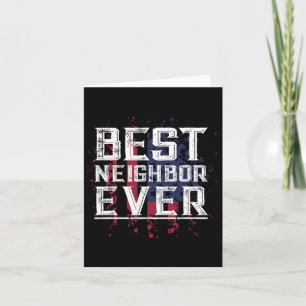 Patriotic Bbq Funny Thank You Gift Best Neighbour  Card