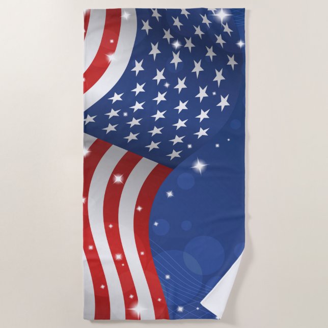 Patriotic Beach Towel (Front)