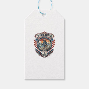 Patriotic Beachcomber Vector Graphic Tee_1 Gift Tags