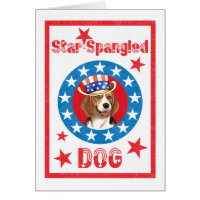 Patriotic Beagle Card