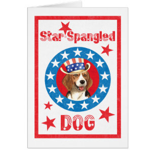 Patriotic Beagle Card