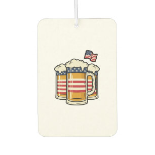 Patriotic Beer Mug Vintage Vector Design_1 Air Freshener