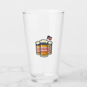 Patriotic Beer Mug Vintage Vector Design_1 Glass