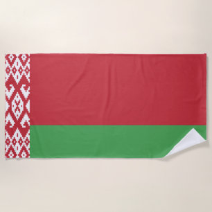 Patriotic Belarusian Flag Beach Towel