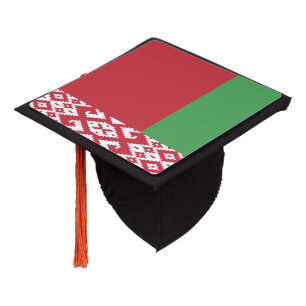 Patriotic Belarusian Flag Graduation Cap Topper