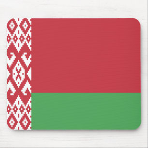 Patriotic Belarusian Flag Mouse Pad
