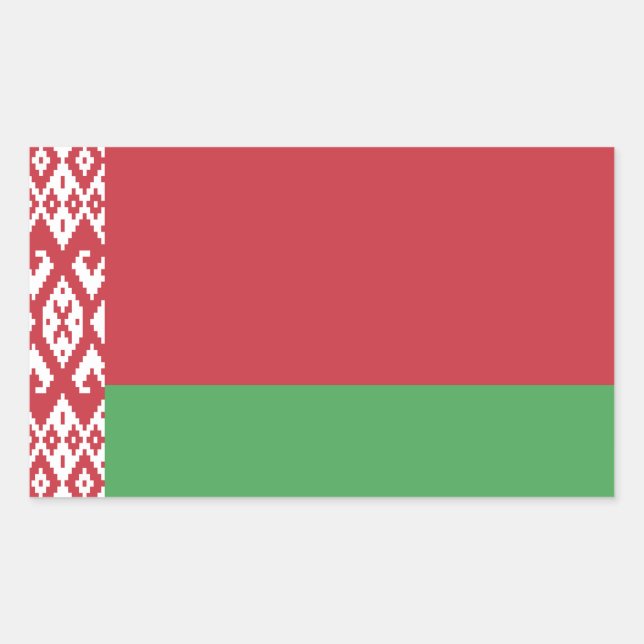 Patriotic Belarusian Flag Sticker (Front)
