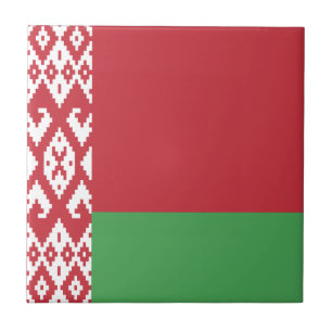 Patriotic Belarusian Flag Tile