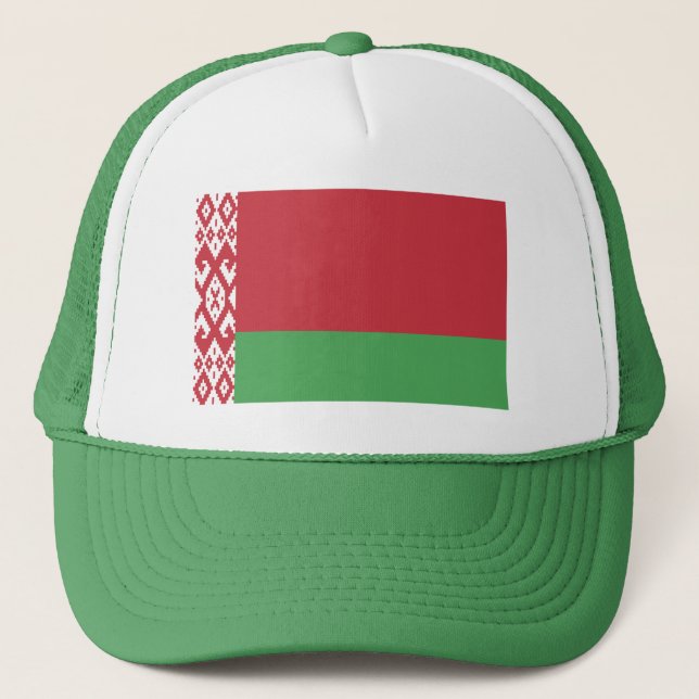 Patriotic Belarusian Flag Trucker Hat (Front)