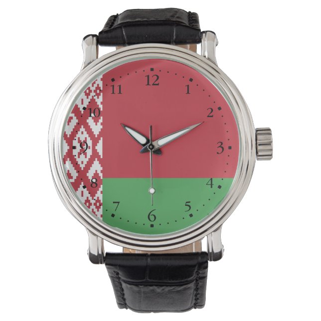 Patriotic Belarusian Flag Watch (Front)