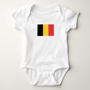 Patriotic Belgian Flag Baby Bodysuit