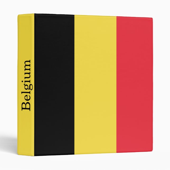 Patriotic Belgian Flag Binder (Front/Spine)