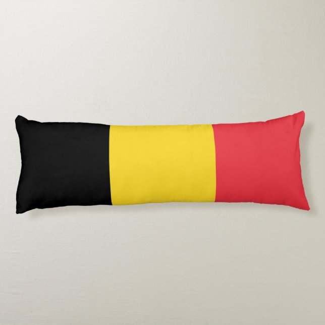 Patriotic Belgian Flag Body Pillow (Back)