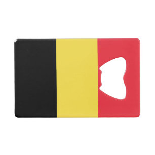 Patriotic Belgian Flag Credit Card Bottle Opener