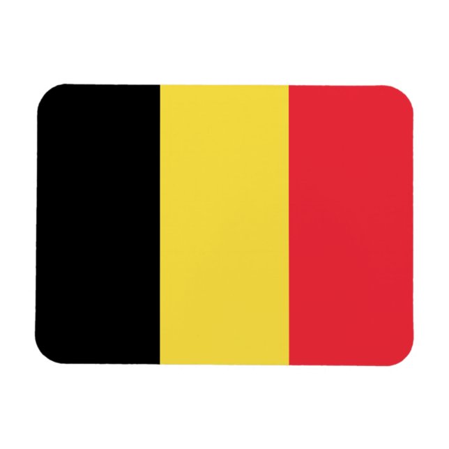 Patriotic Belgian Flag Magnet (Horizontal)