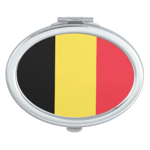 Patriotic Belgian Flag Mirror For Makeup