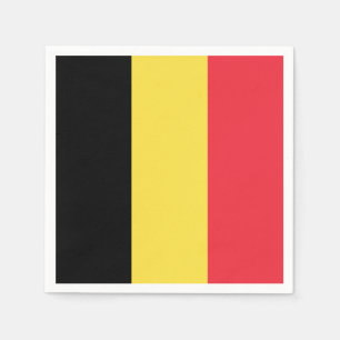 Patriotic Belgian Flag Napkin