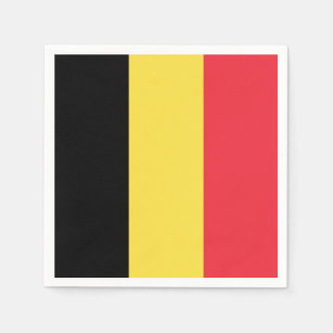 Patriotic Belgian Flag Napkin