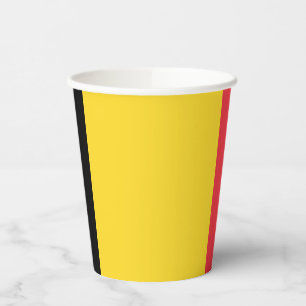 Patriotic Belgian Flag Paper Cups