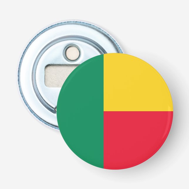 Patriotic Benin Flag Bottle Opener (Front)
