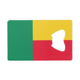 Patriotic Benin Flag Credit Card Bottle Opener