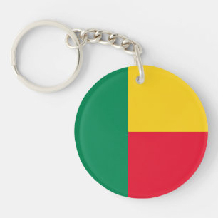 Patriotic Benin Flag Keychain