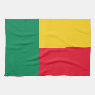 Patriotic Benin Flag Kitchen Towel